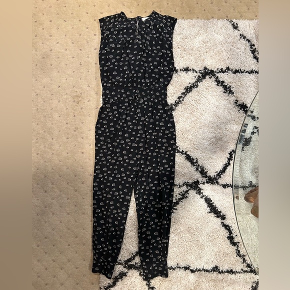 Band of Outsiders Snail Print Silk Jumpsuit - Picture 4 of 10